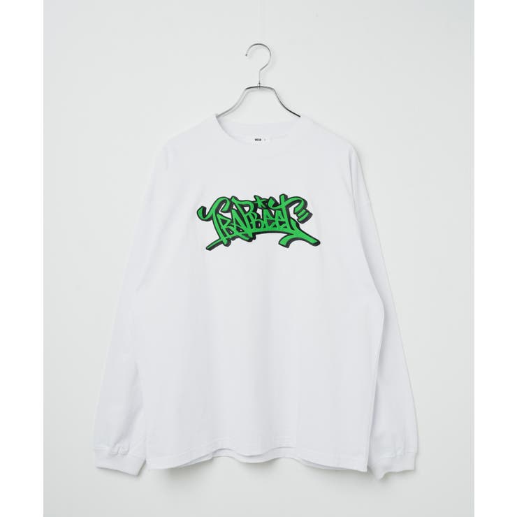 ヘビーウエイト刺繍グラフィックロンT メンズ レディース[品番