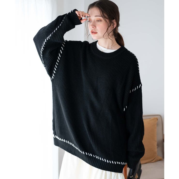 ハンドステッチプルオーバー レディース  秋[品番：WG010088519]｜WEGO【WOMEN】（ウィゴー）のレディースファッション通販｜SHOPLIST（ショップリスト）