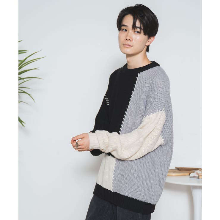 ハンドステッチカラーブロックプルオーバー メンズ  レディース[品番：WG010088520]｜WEGO【MEN】（ウィゴー）のメンズファッション通販｜SHOPLIST（ショップリスト）