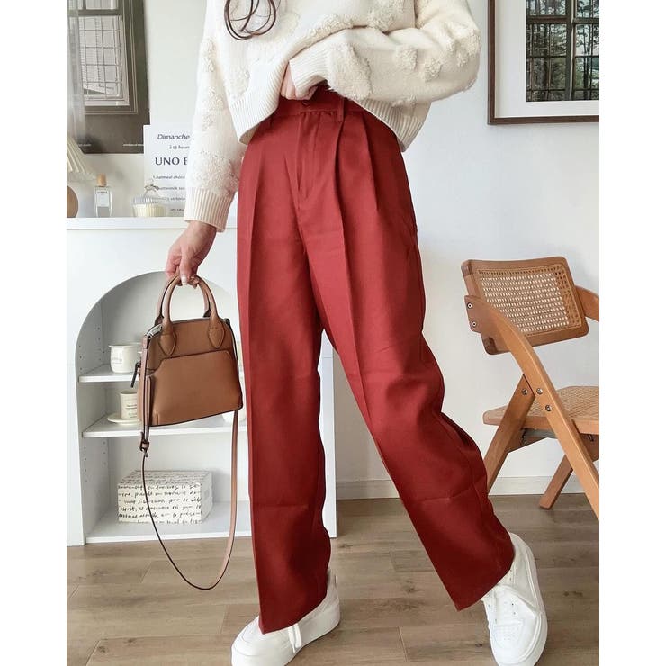 ハイウエストセンタープレスワイドパンツ レディース 秋 | WEGO【WOMEN】 | 詳細画像39 