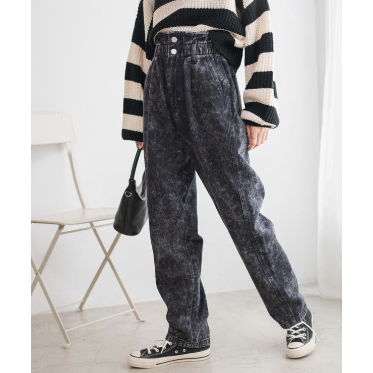 ウエストフリルデニムマムパンツ レディース 秋 | WEGO【WOMEN】 | 詳細画像12 