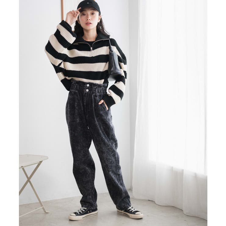 ウエストフリルデニムマムパンツ レディース  秋[品番：WG010088241]｜WEGO【WOMEN】（ウィゴー）のレディースファッション通販｜SHOPLIST（ショップリスト）