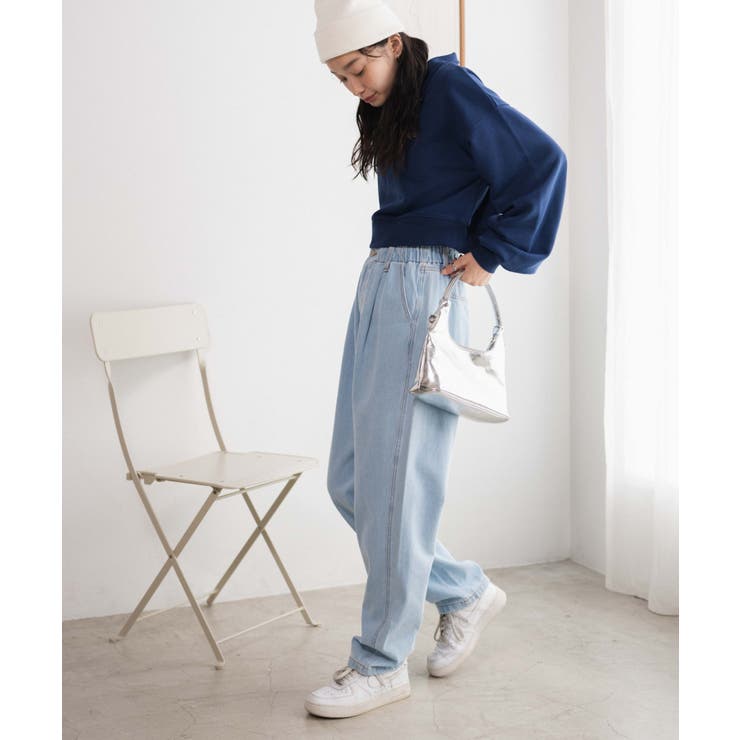 ウエストフリルデニムマムパンツ レディース 秋 | WEGO【WOMEN】 | 詳細画像21 