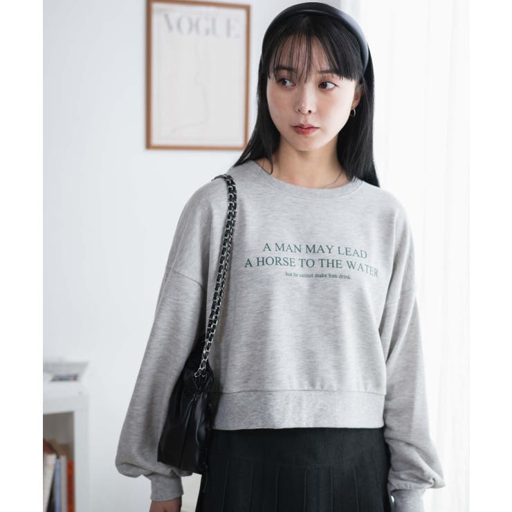 クロップドスウェット レディース 秋[品番：WG010088954]｜WEGO【WOMEN
