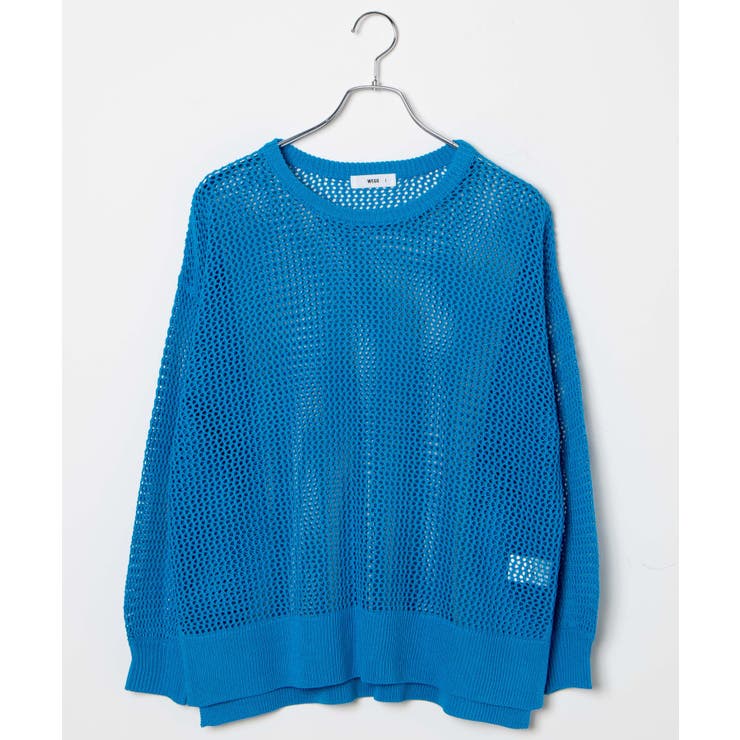 メッシュニットプルオーバー レディース 春[品番：WG010087312