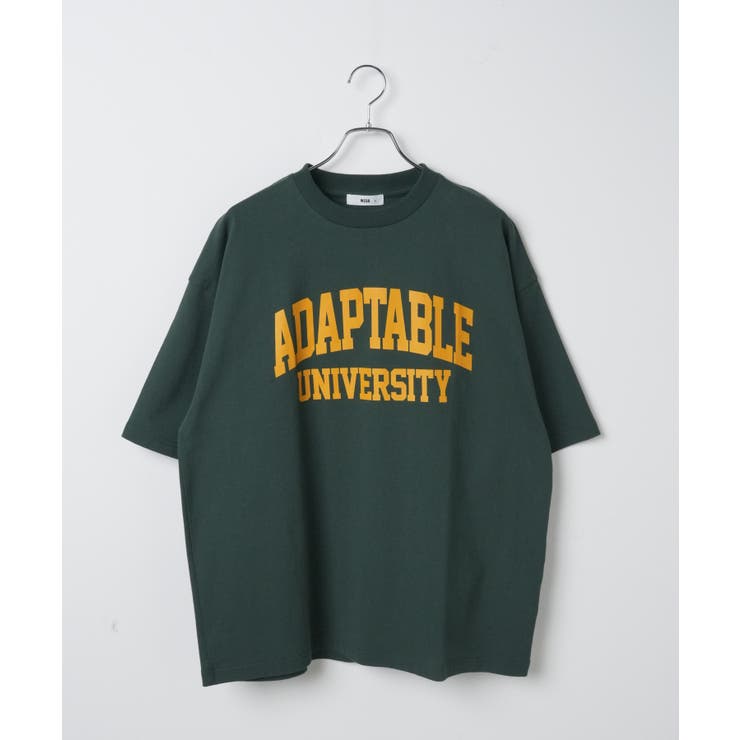 ヘビーウエイトグラフィックカレッジTシャツ Tシャツ オーバー