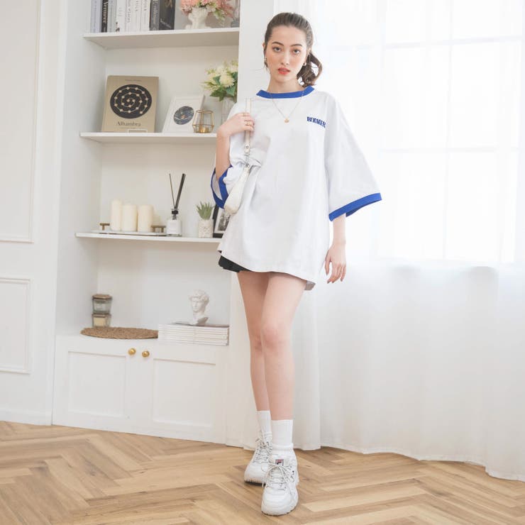 ヘビーウエイトファンシーロゴTシャツ レディース 春 | WEGO【WOMEN】 | 詳細画像1 