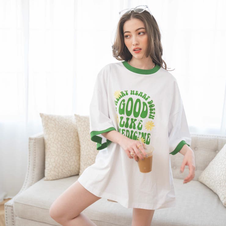 ヘビーウエイトファンシーロゴTシャツ レディース 春 | WEGO【WOMEN】 | 詳細画像23 