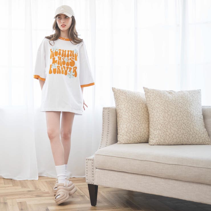 ヘビーウエイトファンシーロゴTシャツ レディース 春 | WEGO【WOMEN】 | 詳細画像34 
