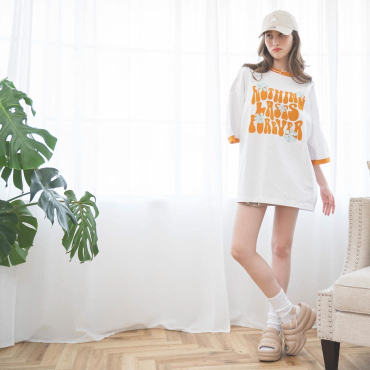 ヘビーウエイトファンシーロゴTシャツ レディース 春 | WEGO【WOMEN】 | 詳細画像35 