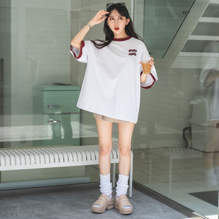 ヘビーウエイトファンシーロゴTシャツ レディース 春 | WEGO【WOMEN】 | 詳細画像6 