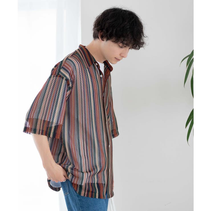 メッシュBIGシャツ(S) メンズ レディース | WEGO【MEN】 | 詳細画像39 