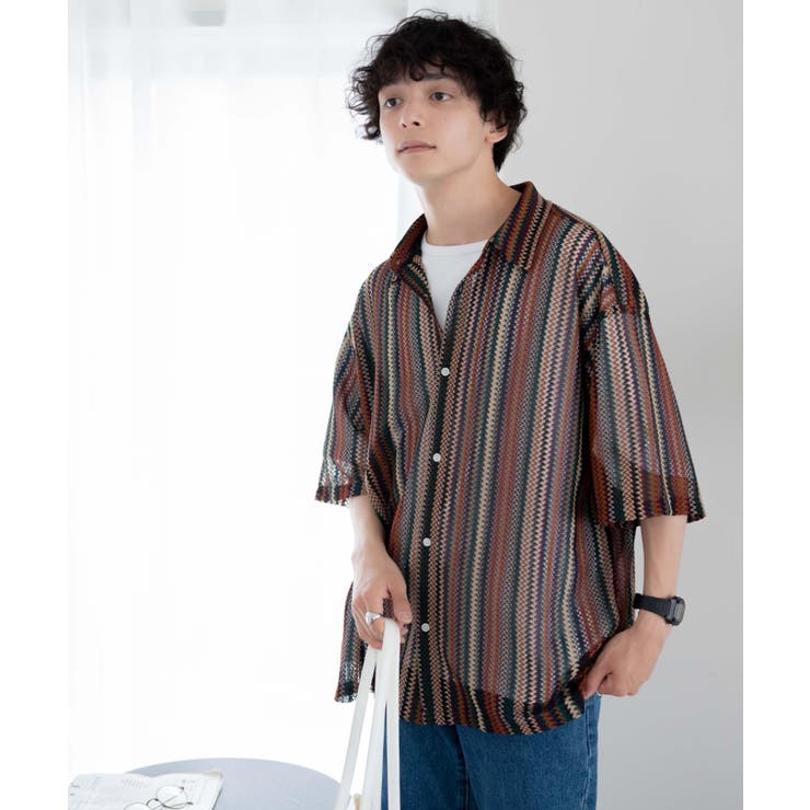 メッシュBIGシャツ(S) メンズ レディース | WEGO【MEN】 | 詳細画像4 