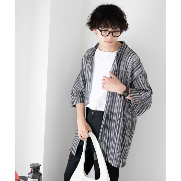 メッシュBIGシャツ(S) メンズ レディース | WEGO【MEN】 | 詳細画像43 