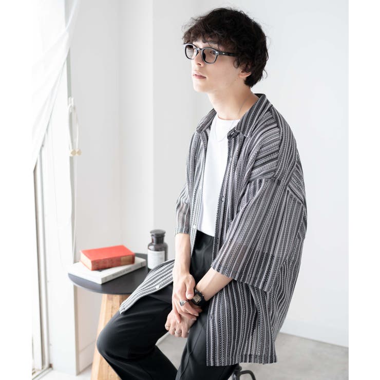 柄2 | メッシュBIGシャツ(S) メンズ レディース | WEGO【MEN】