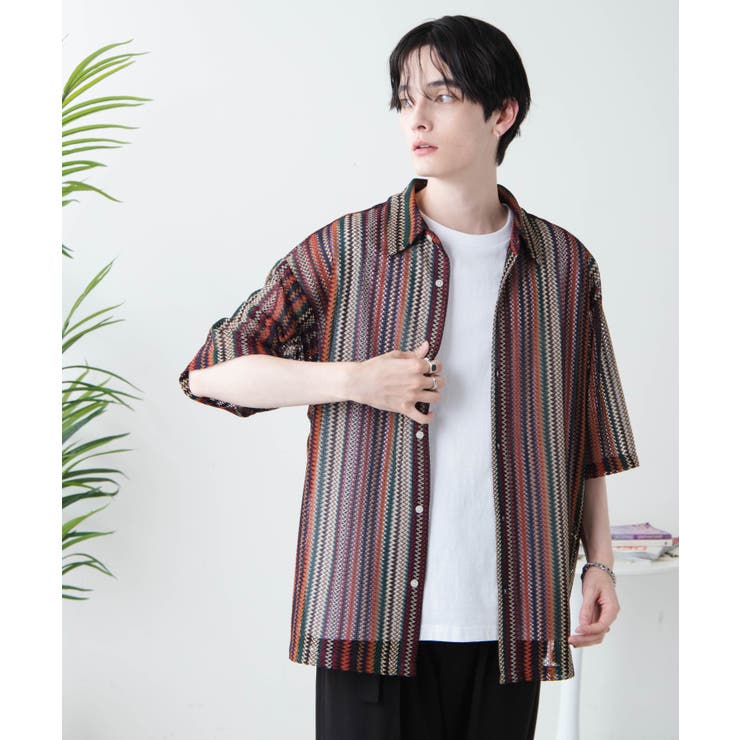 メッシュBIGシャツ メンズ レディース[品番：WG010087816]｜WEGO【MEN