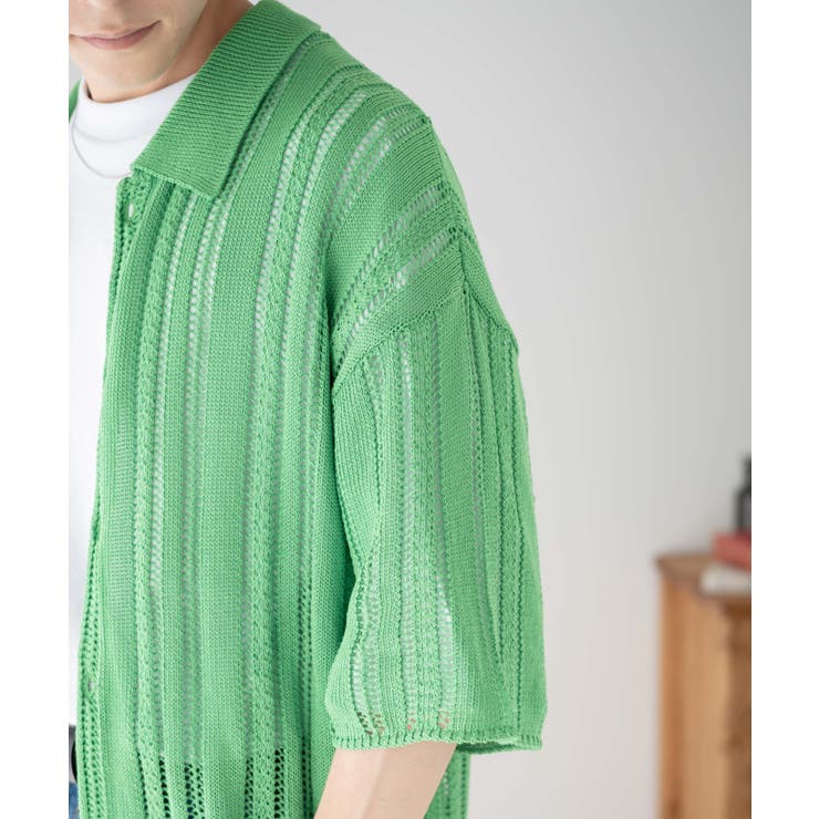 メッシュニットBIGシャツ メンズ レディース | WEGO【MEN】 | 詳細画像13 