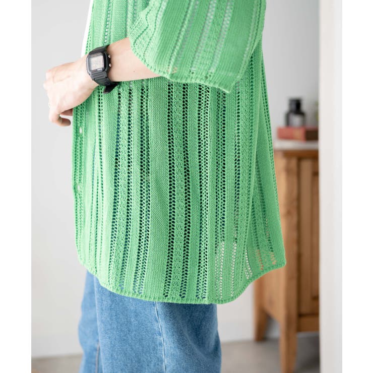 メッシュニットBIGシャツ メンズ レディース | WEGO【MEN】 | 詳細画像14 