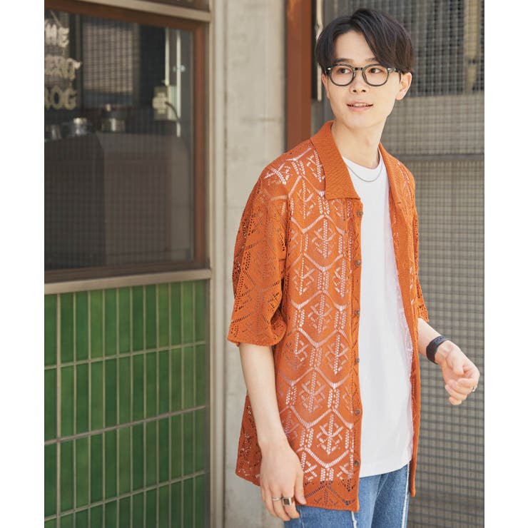 メッシュニットBIGシャツ メンズ レディース | WEGO【MEN】 | 詳細画像30 