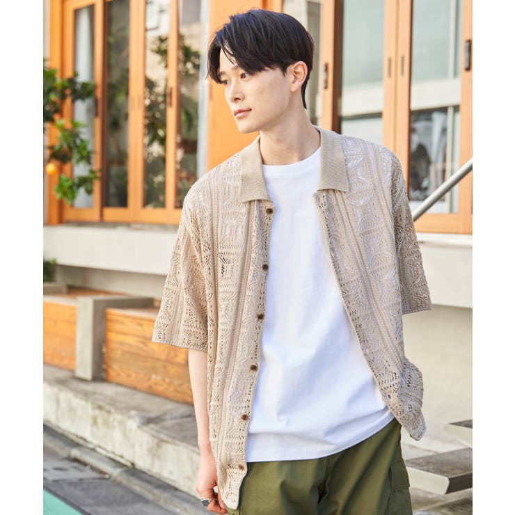 メッシュニットBIGシャツ メンズ レディース | WEGO【MEN】 | 詳細画像35 
