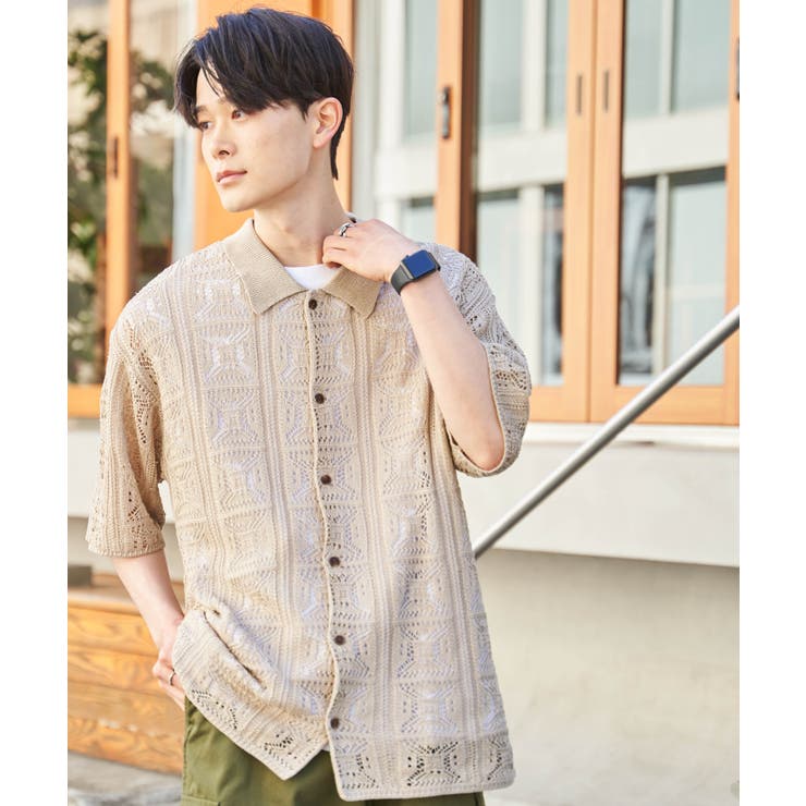 メッシュニットBIGシャツ メンズ レディース | WEGO【MEN】 | 詳細画像36 