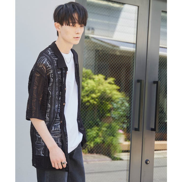 メッシュニットBIGシャツ メンズ レディース | WEGO【MEN】 | 詳細画像42 