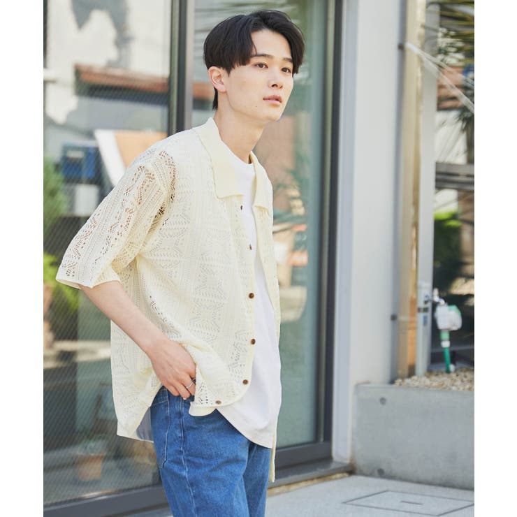 メッシュニットBIGシャツ メンズ レディース | WEGO【MEN】 | 詳細画像46 