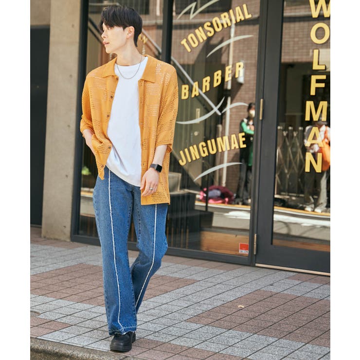 メッシュニットBIGシャツ メンズ レディース | WEGO【MEN】 | 詳細画像5 