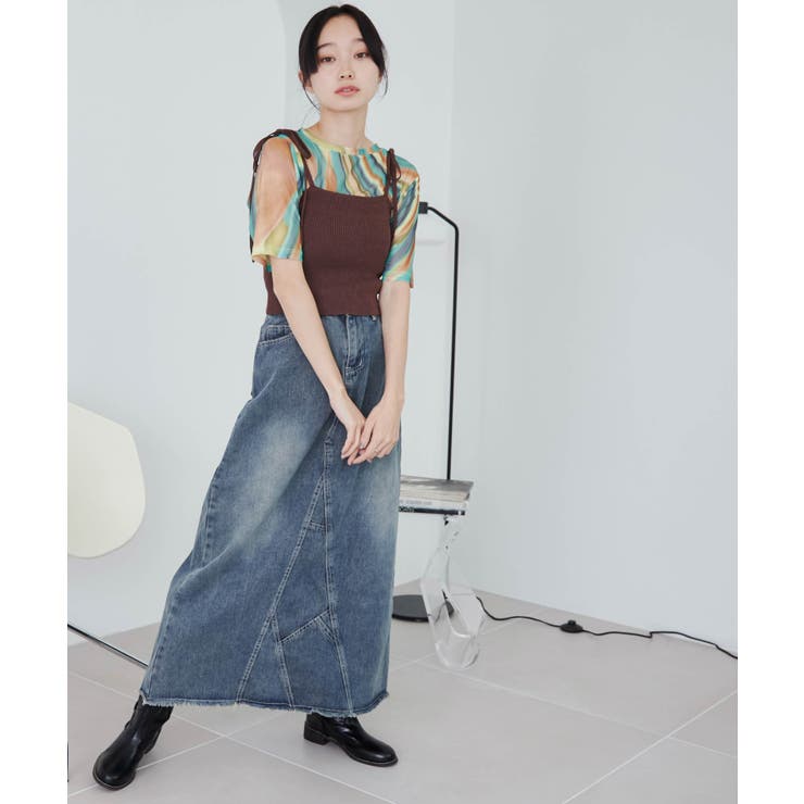 カラーニットビスチェ レディース 春[品番：WG010087770]｜WEGO【WOMEN