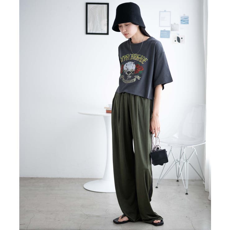 ヴィンテージグラフィックショートTシャツ レディース 春[品番