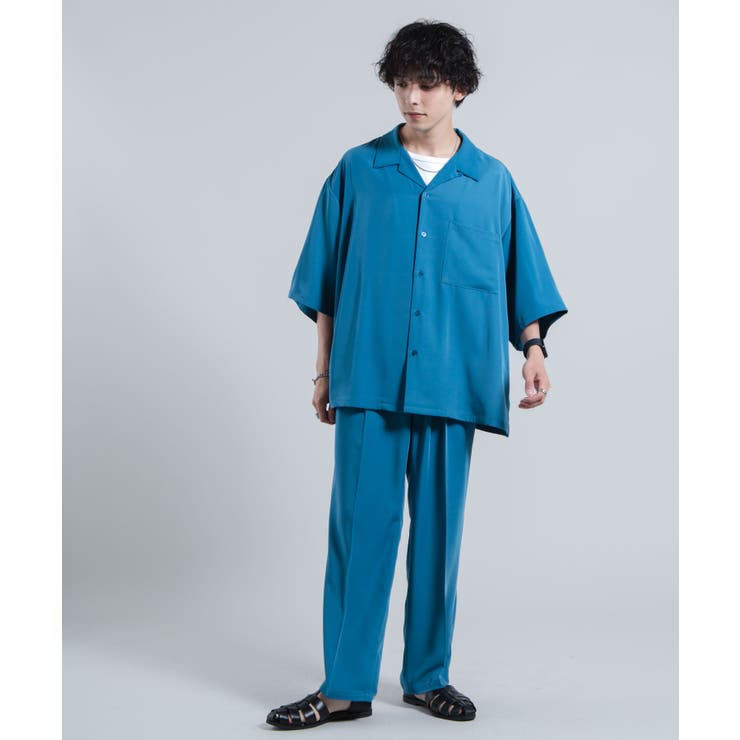 トロミ オープンカラーBIGシャツ  メンズ[品番：WG010087832]｜WEGO【MEN】（ウィゴー）のメンズファッション通販｜SHOPLIST（ショップリスト）