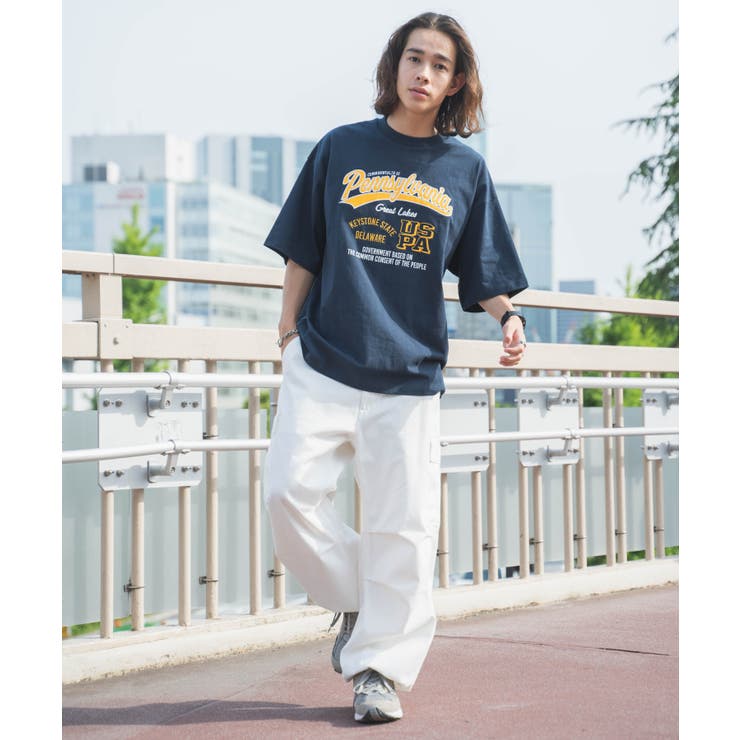 ヘビーウエイト刺繍MIXTシャツ メンズ レディース[品番：WG010087953