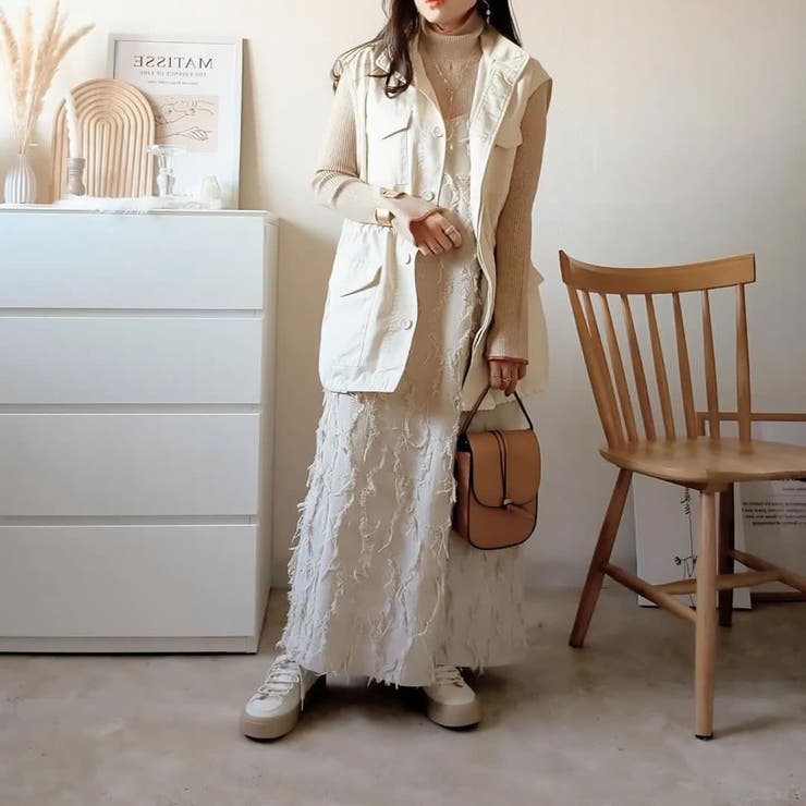 スタンドネックミリタリーベスト レディース 春 | WEGO【WOMEN】 | 詳細画像16 