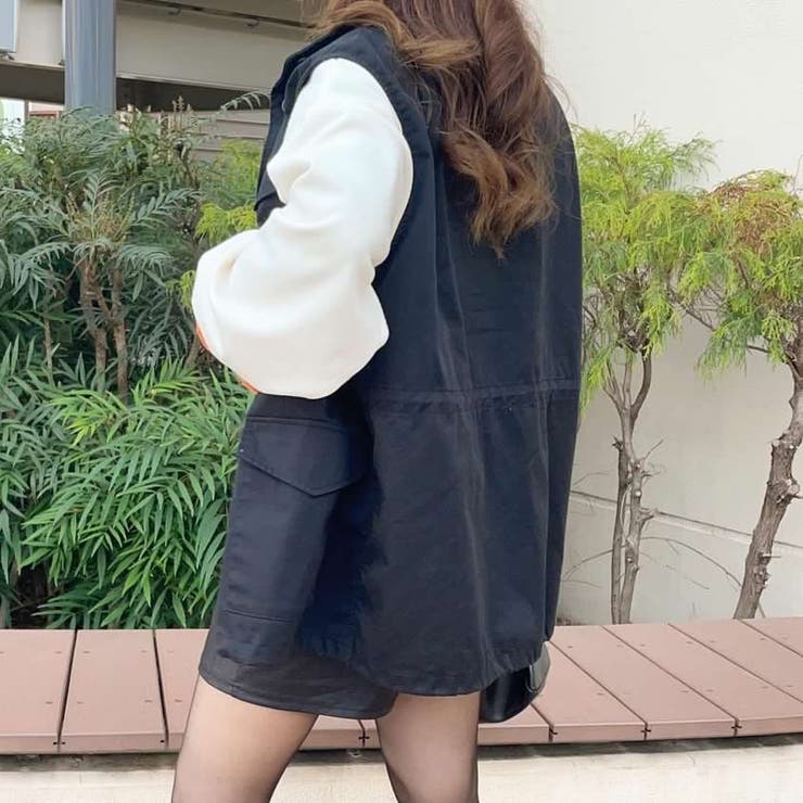 スタンドネックミリタリーベスト レディース 春 | WEGO【WOMEN】 | 詳細画像25 