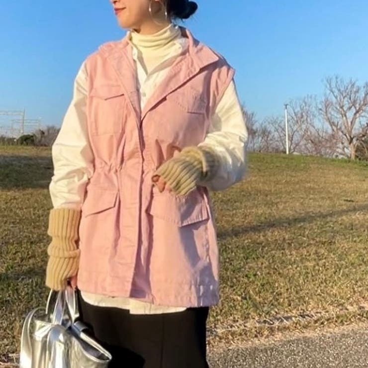 スタンドネックミリタリーベスト レディース 春 | WEGO【WOMEN】 | 詳細画像45 