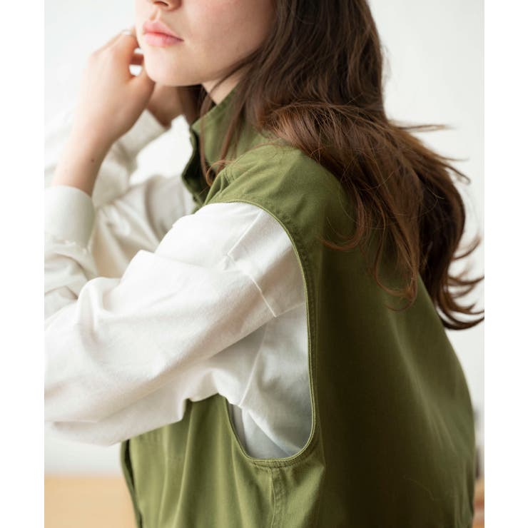 スタンドネックミリタリーベスト レディース 春 | WEGO【WOMEN】 | 詳細画像49 