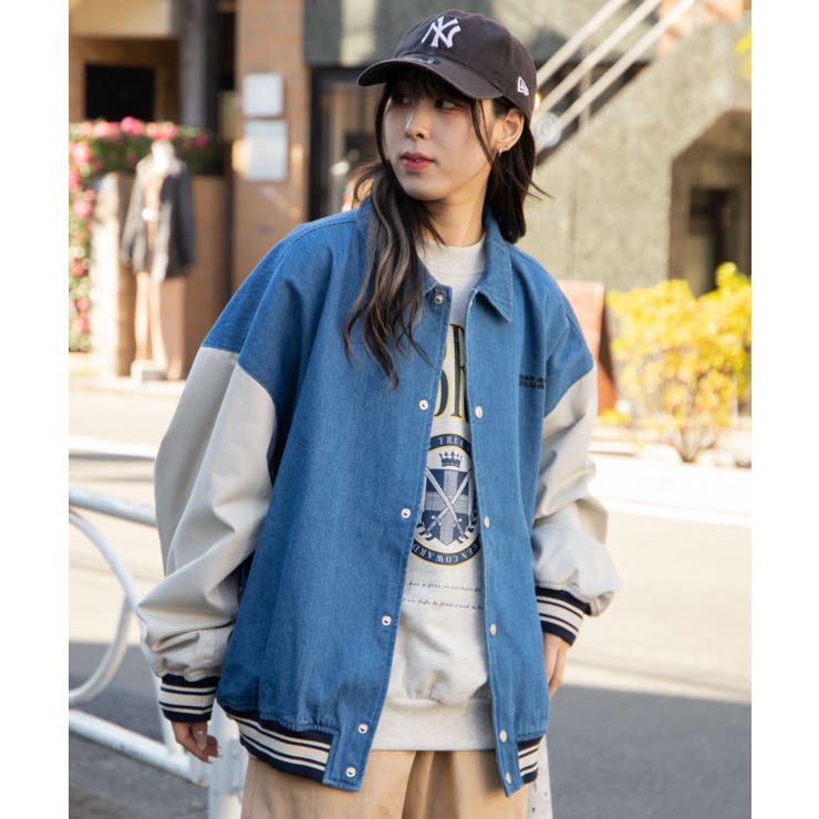 デニムスタジャン スタジャン  デニムジャケット[品番：WG010086961]｜WEGO【WOMEN】（ウィゴー）のレディースファッション通販｜SHOPLIST（ショップリスト）