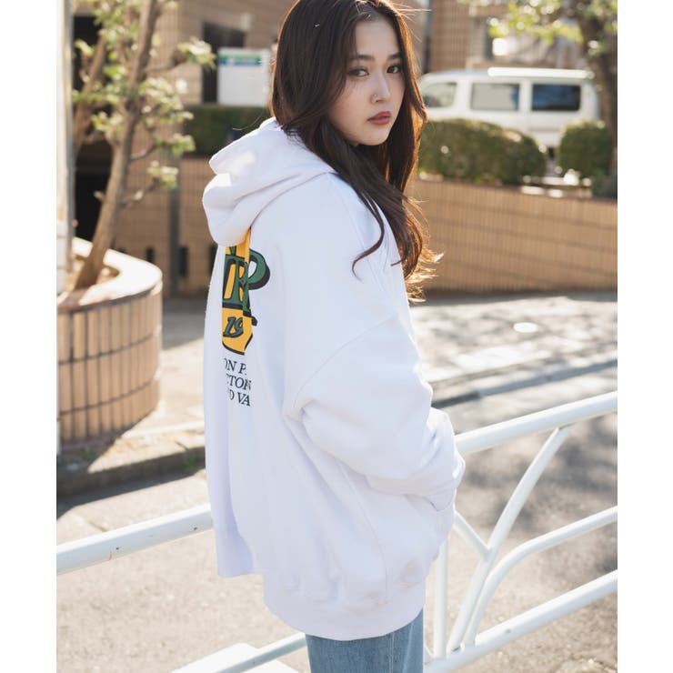 ヘビーウエイト サークルロゴプルパーカー 韓国 | WEGO【WOMEN】 | 詳細画像16 