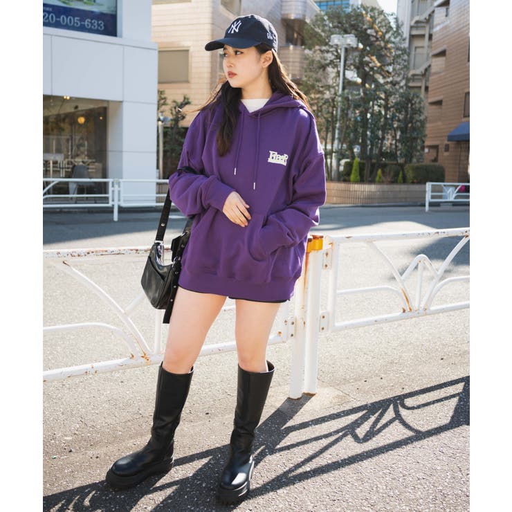 ヘビーウエイト サークルロゴプルパーカー 韓国 | WEGO【WOMEN】 | 詳細画像2 
