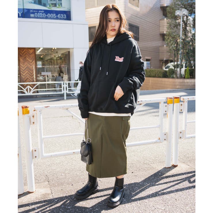 ヘビーウエイト サークルロゴプルパーカー 韓国 | WEGO【WOMEN】 | 詳細画像23 