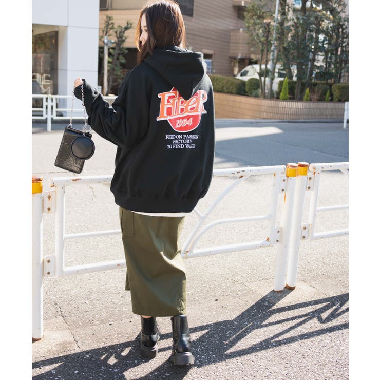 ヘビーウエイト サークルロゴプルパーカー 韓国 | WEGO【WOMEN】 | 詳細画像24 