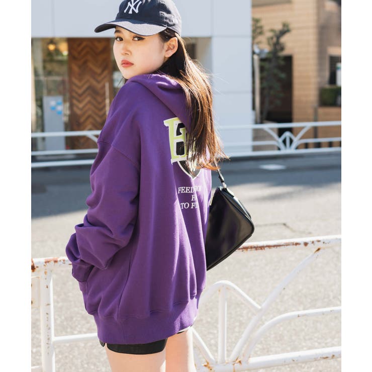 ヘビーウエイト サークルロゴプルパーカー 韓国 | WEGO【WOMEN】 | 詳細画像5 