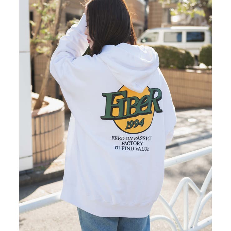 ホワイト | ヘビーウエイト サークルロゴプルパーカー 韓国 | WEGO【WOMEN】