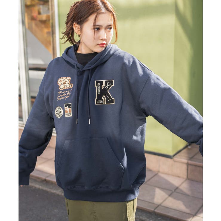 ヘビーウエイト サガラワッペンプルパーカー  韓国[品番：WG010087042]｜WEGO【WOMEN】（ウィゴー）のレディースファッション通販｜SHOPLIST（ショップリスト）