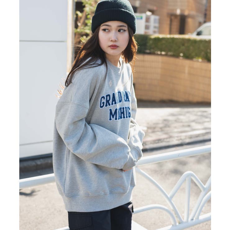 ヘビーウエイト サガラワッペンプルオーバー 韓国 | WEGO【WOMEN】 | 詳細画像21 
