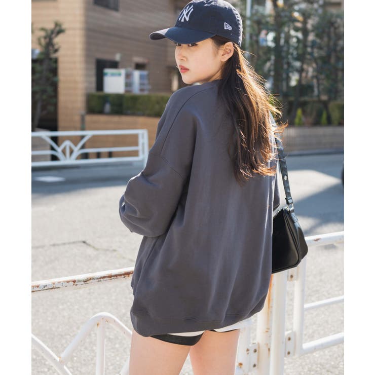 ヘビーウエイト サガラワッペンプルオーバー 韓国 | WEGO【WOMEN】 | 詳細画像30 