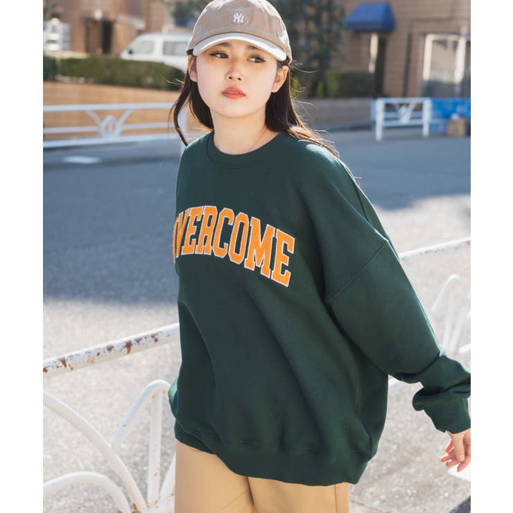 ダークグリーン | ヘビーウエイト サガラワッペンプルオーバー 韓国 | WEGO【WOMEN】