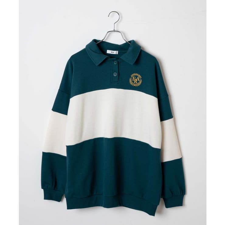 襟付配色BIGスウェット 韓国 韓国ファッション | WEGO【WOMEN】 | 詳細画像33 