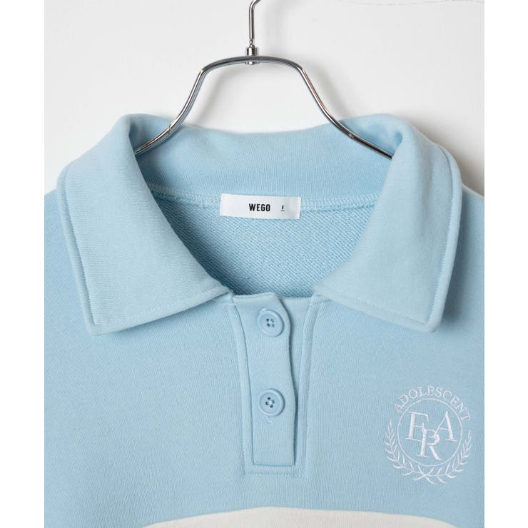 襟付配色BIGスウェット 韓国 韓国ファッション | WEGO【WOMEN】 | 詳細画像35 