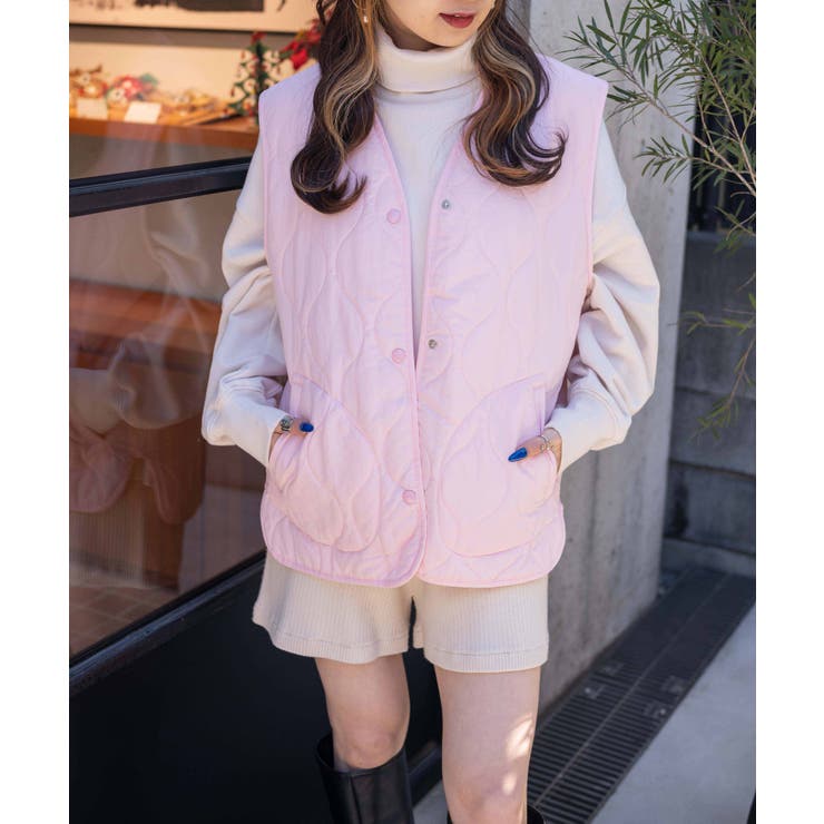 キルティングベスト 韓国  韓国ファッション[品番：WG010086491]｜WEGO【WOMEN】（ウィゴー）のレディースファッション通販｜SHOPLIST（ショップリスト）